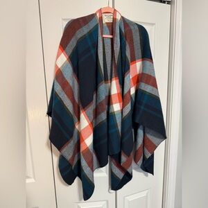 Abercrombie & Fitch Plaid Flannel Blanket Shawl